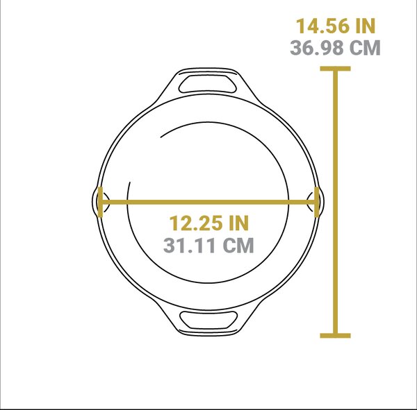 Litinová pánev Lodge 30 cm se dvěma madly