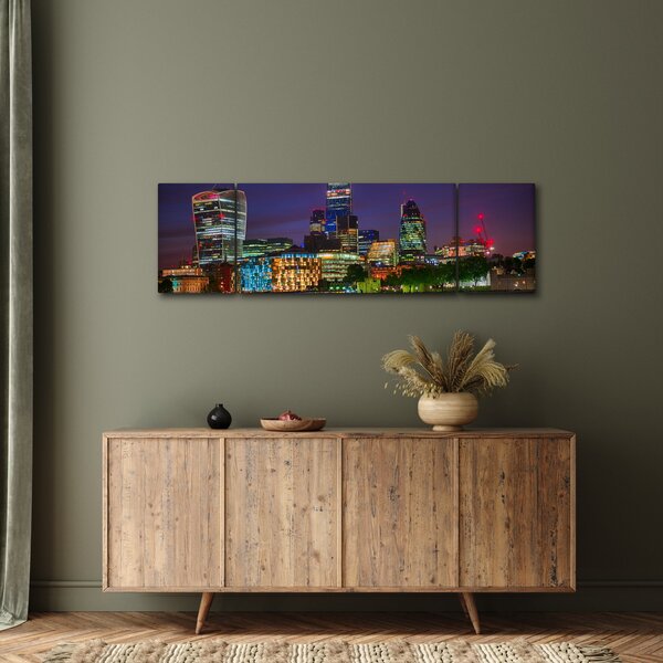 Obraz - Večerní Londýn (170x50 cm)