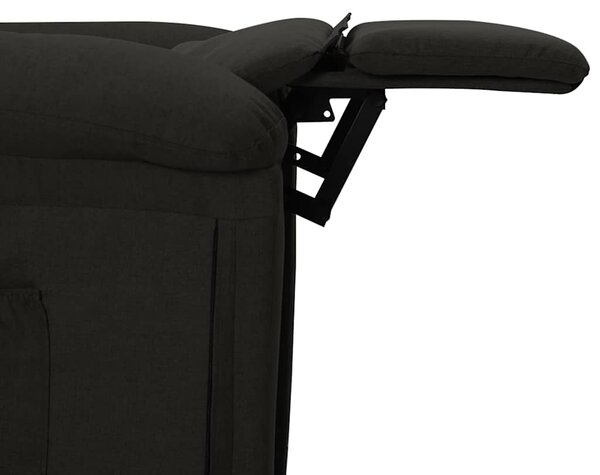 Elektrické polohovací křeslo černé textil 3098965