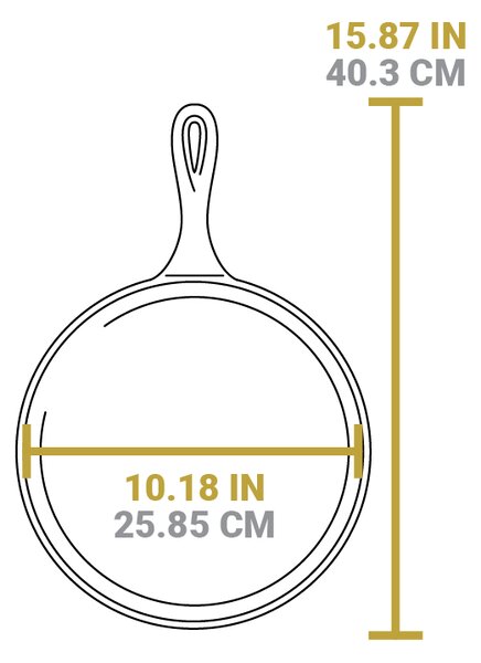 Litinová pánev na palačinky Lodge 26 cm