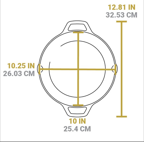 Litinová pánev Lodge 26 cm se dvěma madly - Wanderlust