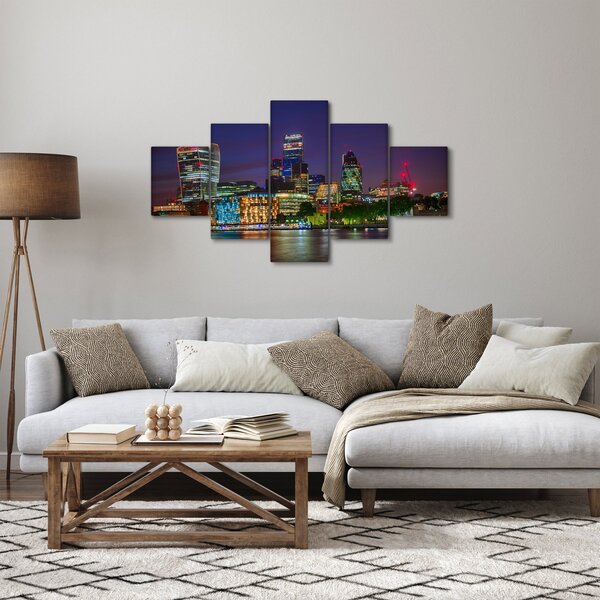 Obraz - Večerní Londýn (125x70 cm)
