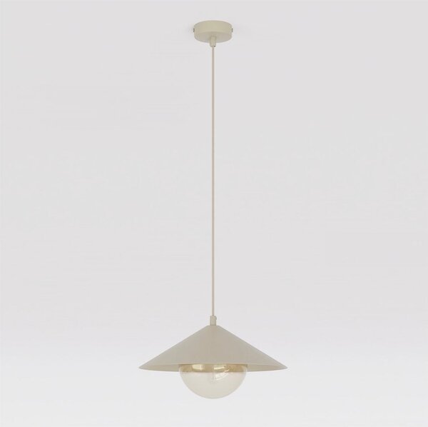 Závěsné svítidlo MONO 1S – moka, jantarové sklo, 1× E14, šířka 30 cm