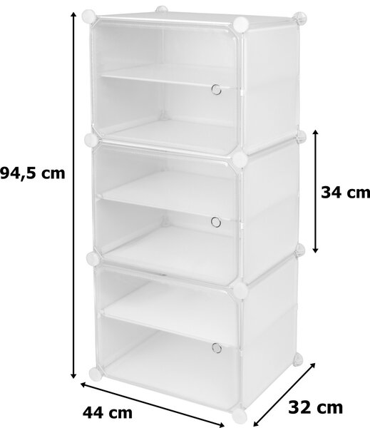 TZB Modulární botník POLA bílý