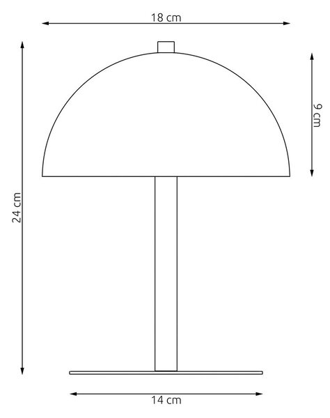 Stolní lampa MOGU LN2 – oranžová, 2× G9, šířka 18 cm