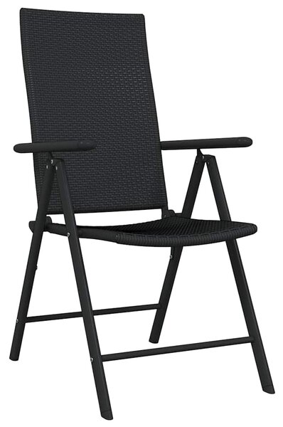 3dílný zahradní jídelní set černý 3099107