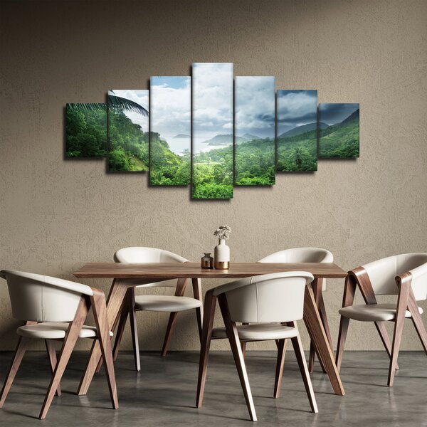 Obraz - Seychelská jungle (210x100 cm)