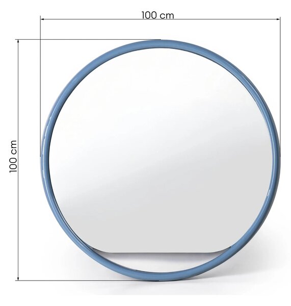 Hector Nástěnné zrcadlo Zelia 100 cm modré