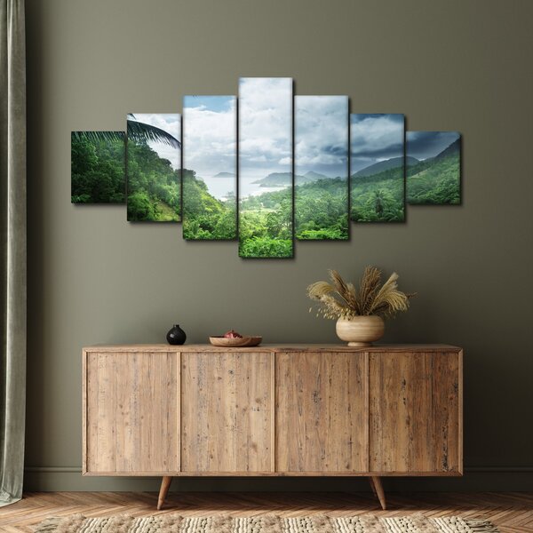 Obraz - Seychelská jungle (210x100 cm)