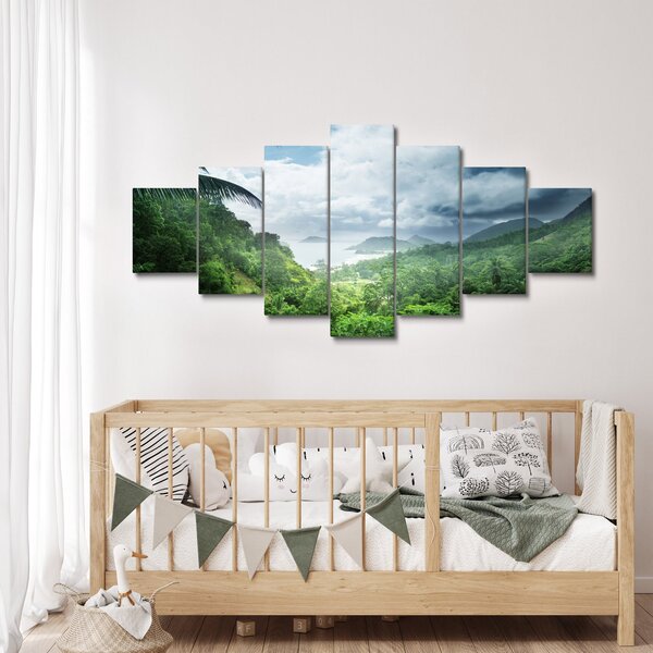 Obraz - Seychelská jungle (210x100 cm)