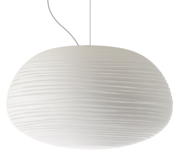 Závěsná svítidlo Foscarini, Rituals 2, stmívatelné, Bílá, Obývací pokoj, Sklo, Design