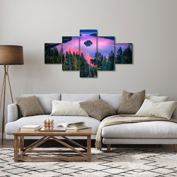 Obraz - Jezero Tahoe, Sierra Nevada, Kalifornie, USA (125x70 cm)
