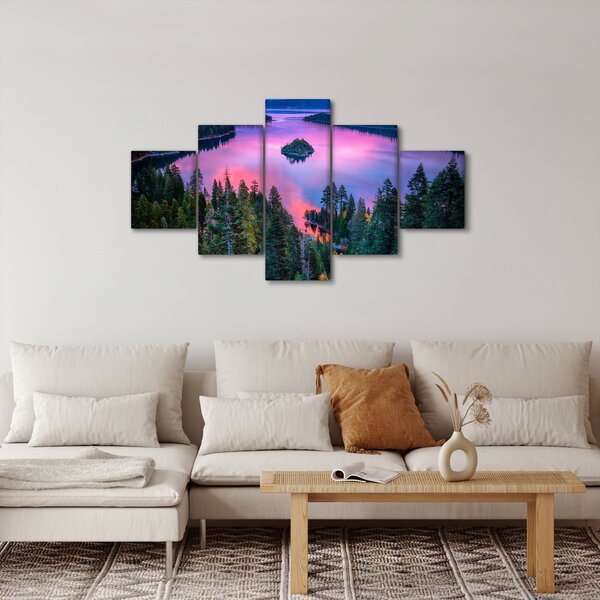 Obraz - Jezero Tahoe, Sierra Nevada, Kalifornie, USA (125x70 cm)