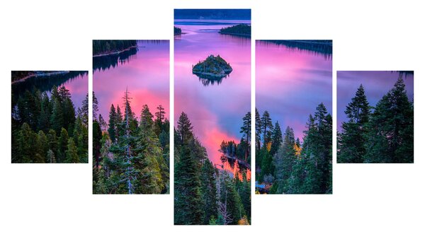 Obraz - Jezero Tahoe, Sierra Nevada, Kalifornie, USA (125x70 cm)