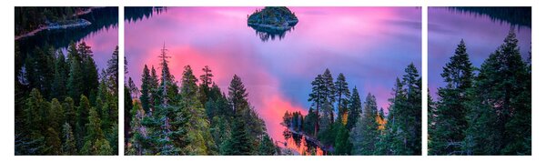 Obraz - Jezero Tahoe, Sierra Nevada, Kalifornie, USA (170x50 cm)