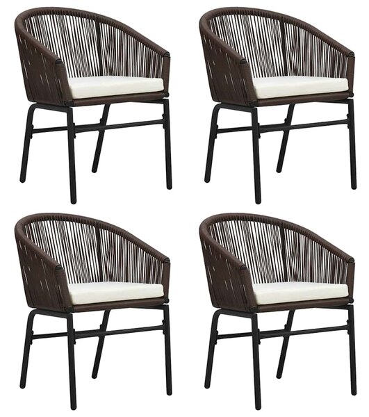 5dílný zahradní jídelní set hnědý 3099247