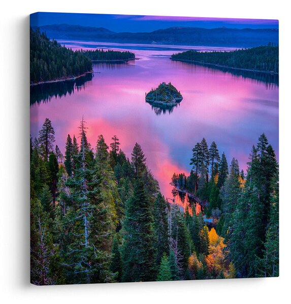 Obraz - Jezero Tahoe, Sierra Nevada, Kalifornie, USA (30x30 cm)