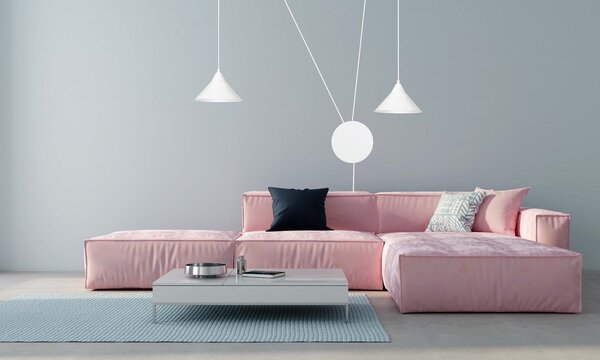 Závěsné svítidlo ABRAMO 2 – bílé, 2× E27, šířka 400 cm