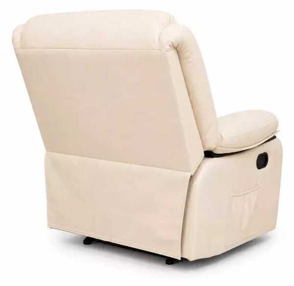 LuxuryForm DESIGN Televizní křeslo VELORA s polohováním - béžové