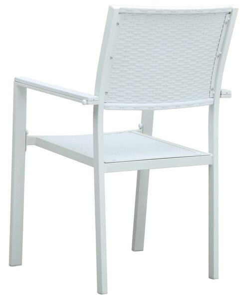 5dílný zahradní jídelní set bílý 3099270