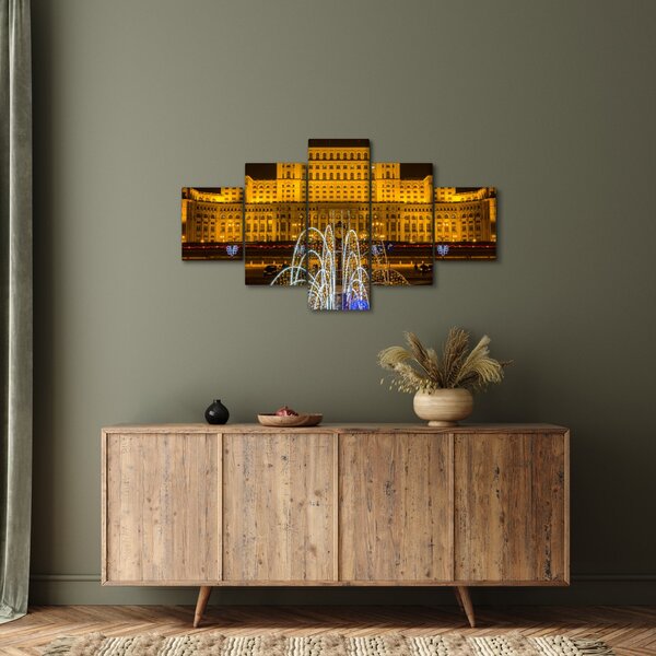 Obraz - Palác parlamentu, Bukurešť Rumunsko (125x70 cm)