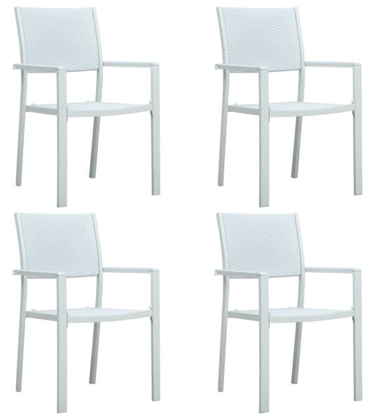 5dílný zahradní jídelní set bílý 3099271