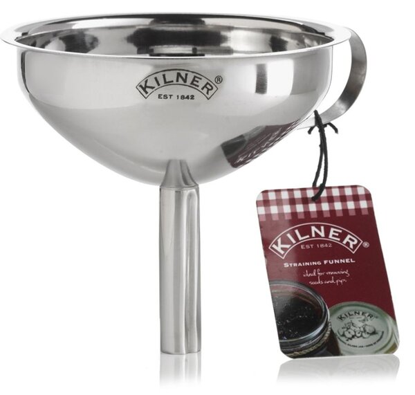 KILNER nerezový trychtýř se sítkem 13x11,5cm 0025.411