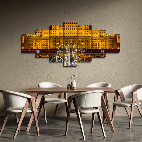 Obraz - Palác parlamentu, Bukurešť Rumunsko (210x100 cm)