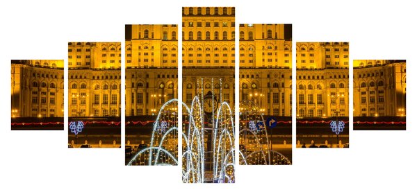 Obraz - Palác parlamentu, Bukurešť Rumunsko (210x100 cm)