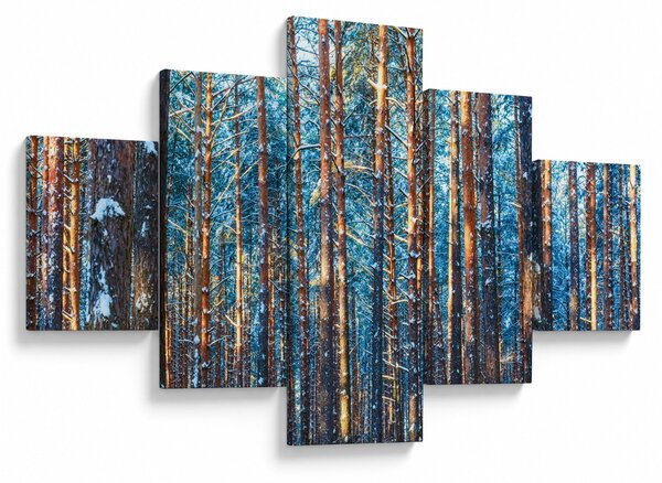 Obraz - Zimní les (125x70 cm)
