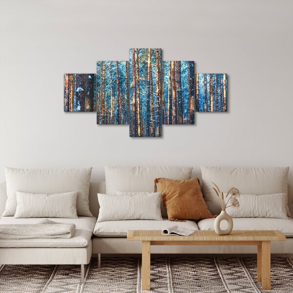 Obraz - Zimní les (125x70 cm)