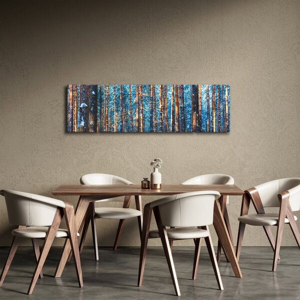 Obraz - Zimní les (170x50 cm)