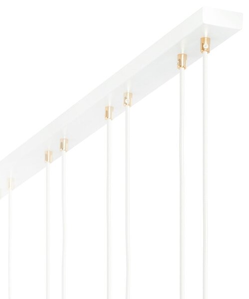 Závěsné svítidlo GLAM 3 – bílé, opálové sklo, 3× E14, šířka 70 cm