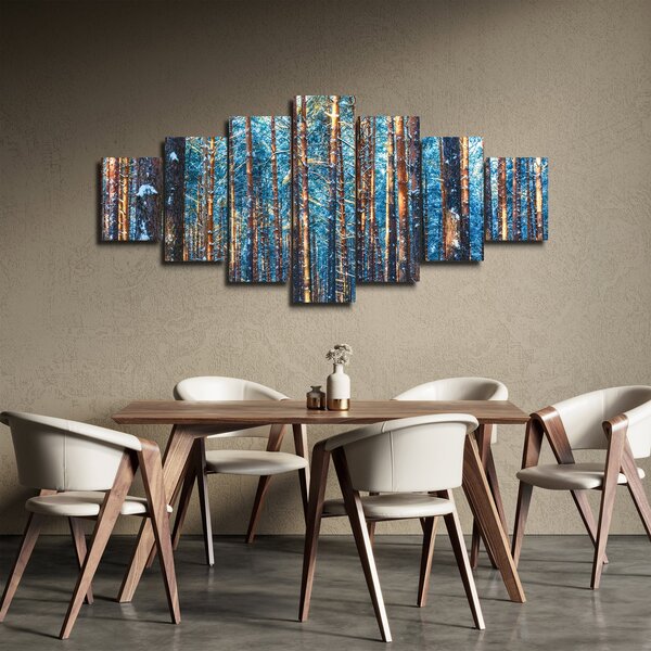 Obraz - Zimní les (210x100 cm)