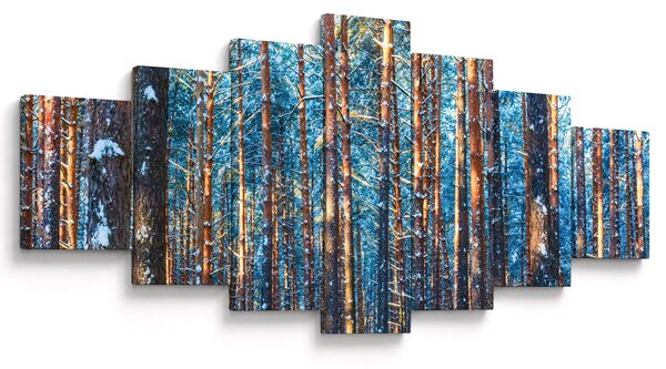 Obraz - Zimní les (210x100 cm)