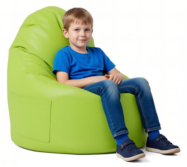 Sedací vak Primabag Porty ekokůže limetka TD16