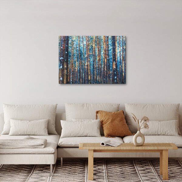 Obraz - Zimní les (70x50 cm)
