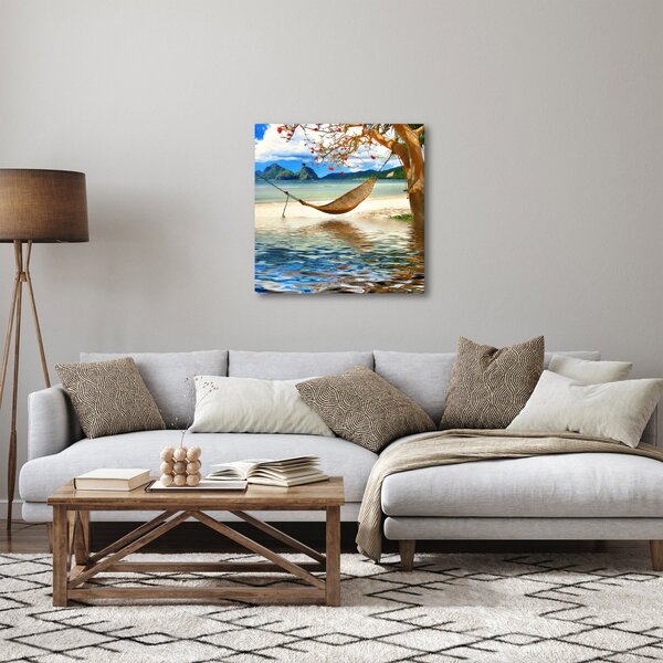 Obraz - Relax na pláži (30x30 cm)