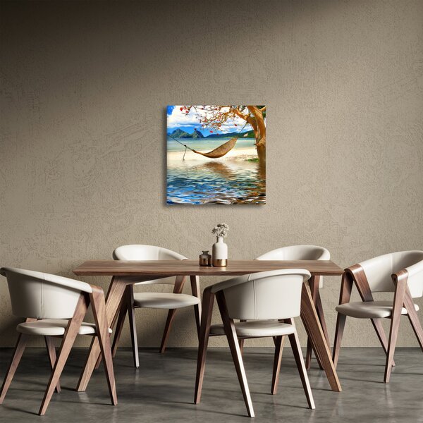Obraz - Relax na pláži (30x30 cm)
