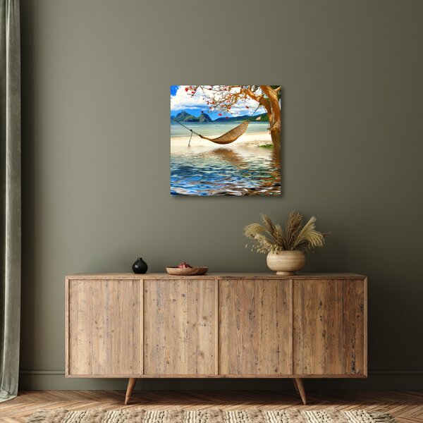 Obraz - Relax na pláži (30x30 cm)