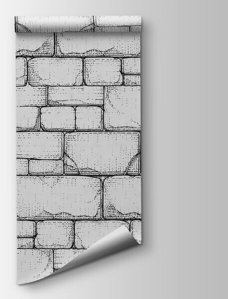 Fototapeta Kamenná zeď s okny, Designové fototapety na zeď, Populární fototapety, t00811 - Tapeko.co.cz
