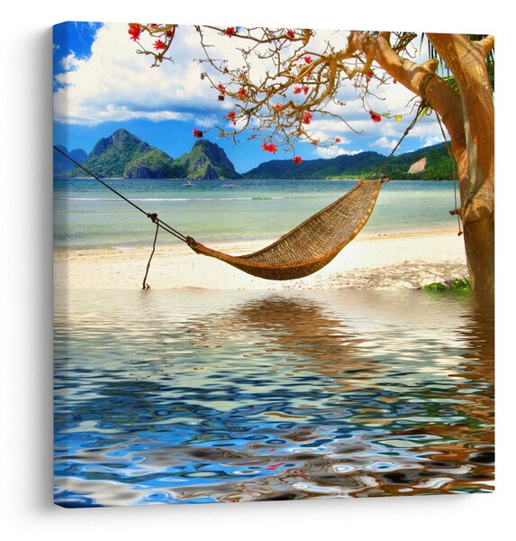 Obraz - Relax na pláži (30x30 cm)