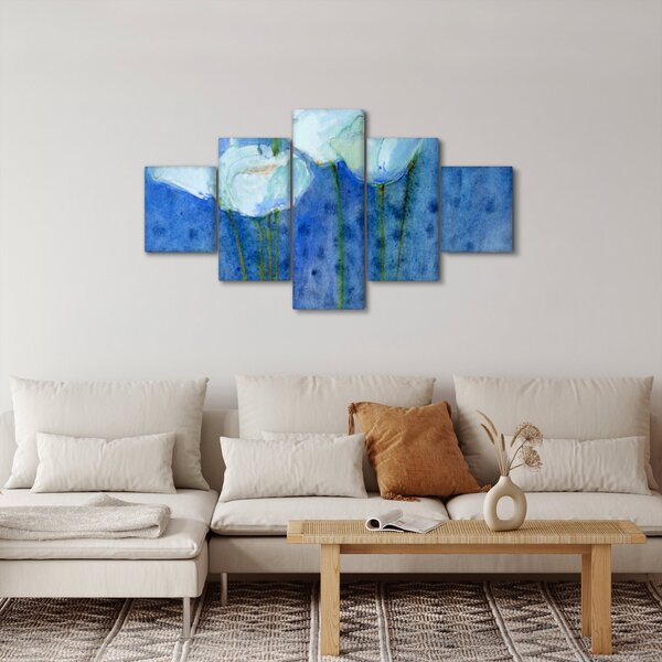 Obraz - Bílé tulipány (125x70 cm)