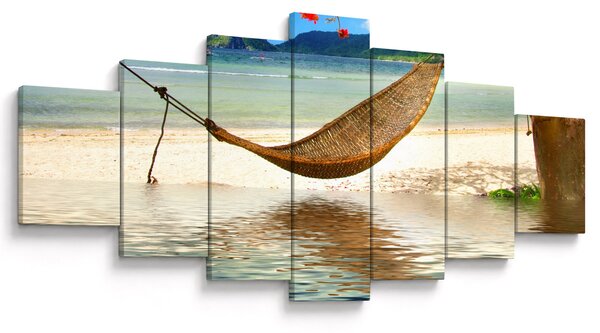 Obraz - Relax na pláži (210x100 cm)