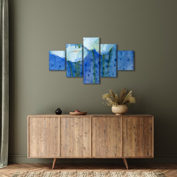 Obraz - Bílé tulipány (125x70 cm)