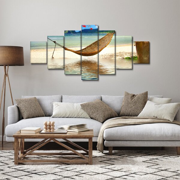 Obraz - Relax na pláži (210x100 cm)