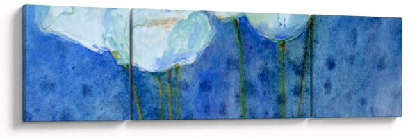 Obraz - Bílé tulipány (170x50 cm)