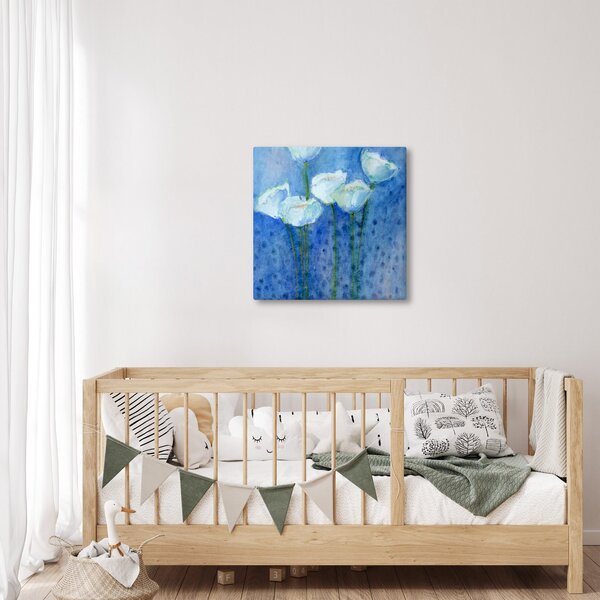 Obraz - Bílé tulipány (30x30 cm)