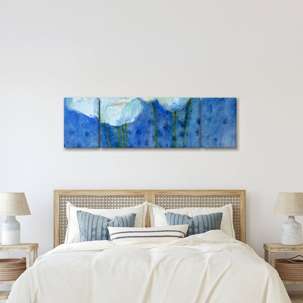 Obraz - Bílé tulipány (170x50 cm)