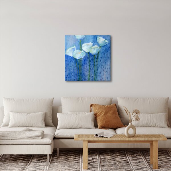 Obraz - Bílé tulipány (30x30 cm)